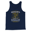 Midtown School Of Science And Technology Men/Unisex Tank Top Navy | Funny Shirt from Famous In Real Life