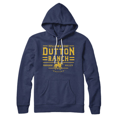 Yellowstone Dutton Ranch Hoodie Navy | Funny Shirt from Famous In Real Life