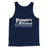 Poppies Kitchen Men/Unisex Tank Top Navy | Funny Shirt from Famous In Real Life