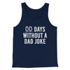 00 Days Without A Dad Joke Funny Men/Unisex Tank Top Navy | Funny Shirt from Famous In Real Life