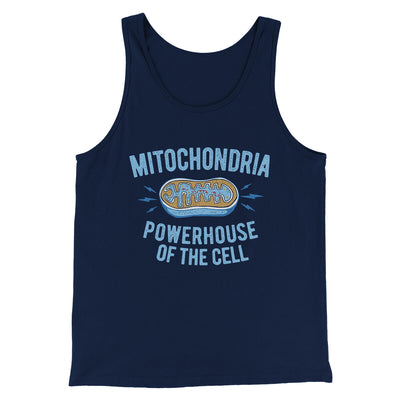 Mitochondria Powerhouse Of The Cell Men/Unisex Tank Top Navy | Funny Shirt from Famous In Real Life