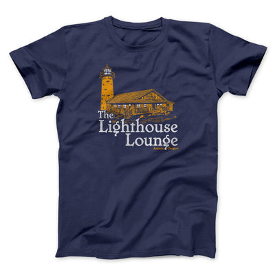 The Lighthouse Lounge Men/Unisex T-Shirt Navy | Funny Shirt from Famous In Real Life