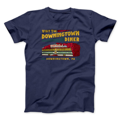 Downingtown Diner Funny Movie Men/Unisex T-Shirt Navy | Funny Shirt from Famous In Real Life