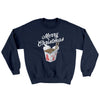 Merry Christmas Takeout Ugly Sweater Navy | Funny Shirt from Famous In Real Life