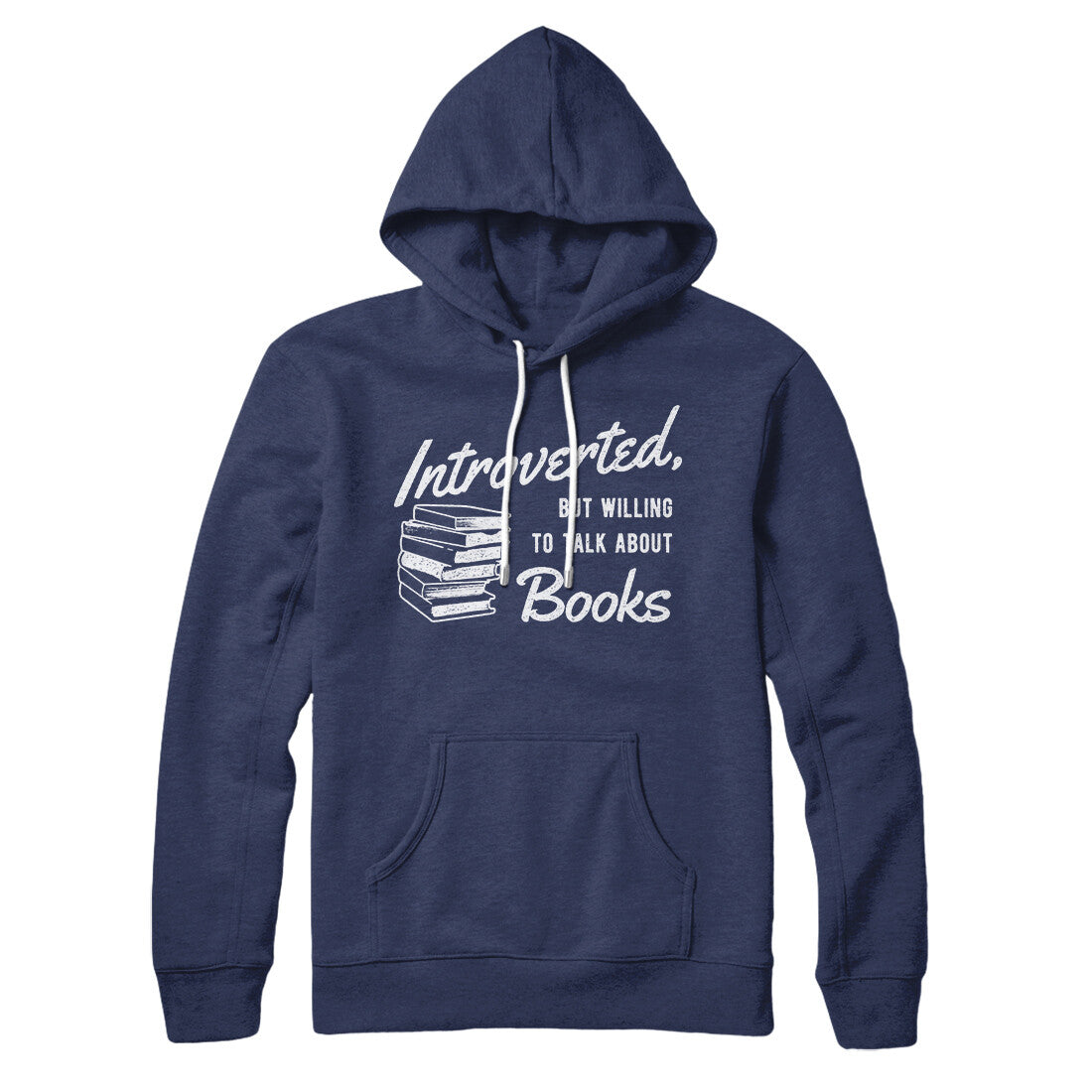Introverted But Willing To Talk About Books Hoodie | Funny Shirt from Famous In Real Life