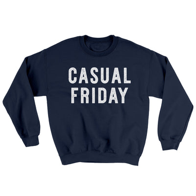 Casual Friday Ugly Sweater Navy | Funny Shirt from Famous In Real Life