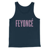 Feyoncé Men/Unisex Tank Top Navy | Funny Shirt from Famous In Real Life
