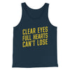 Clear Eyes, Full Hearts, Can’t Lose Men/Unisex Tank Top Navy | Funny Shirt from Famous In Real Life