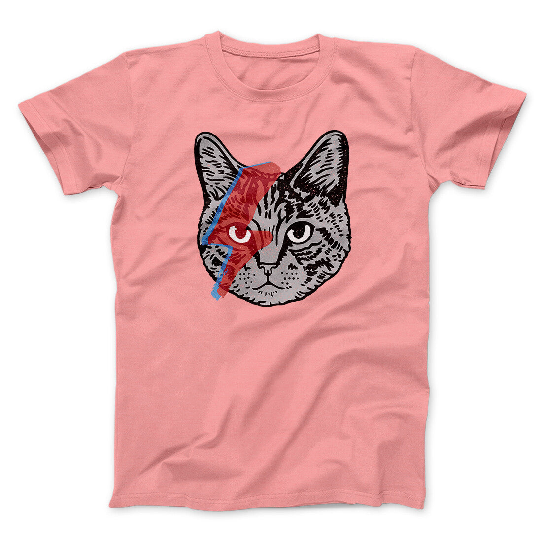 Bowie Cat Men/Unisex T-Shirt | Funny Shirt from Famous In Real Life