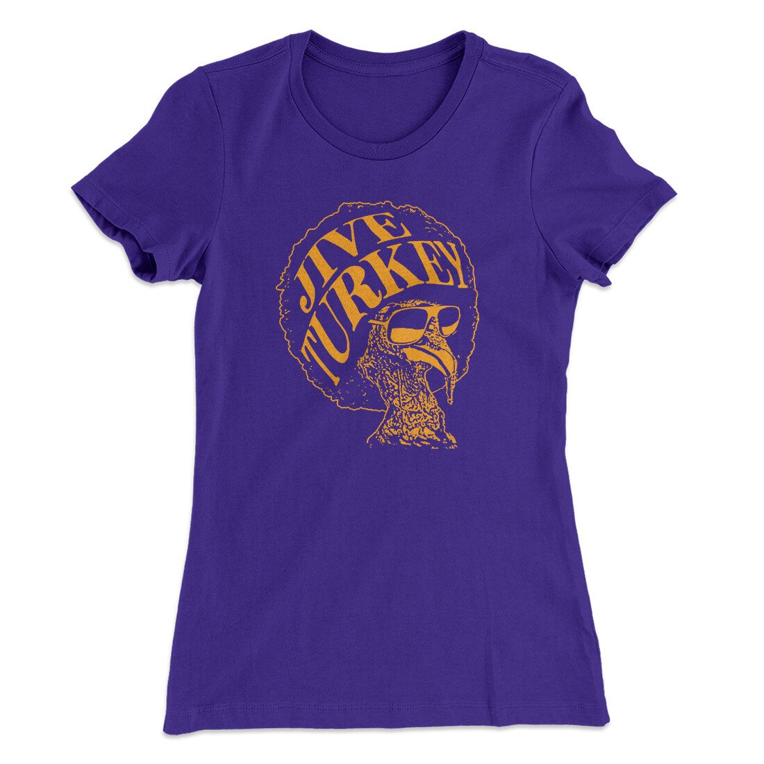 Jive Turkey Funny Thanksgiving Women's T-Shirt | Funny Shirt from Famous In Real Life