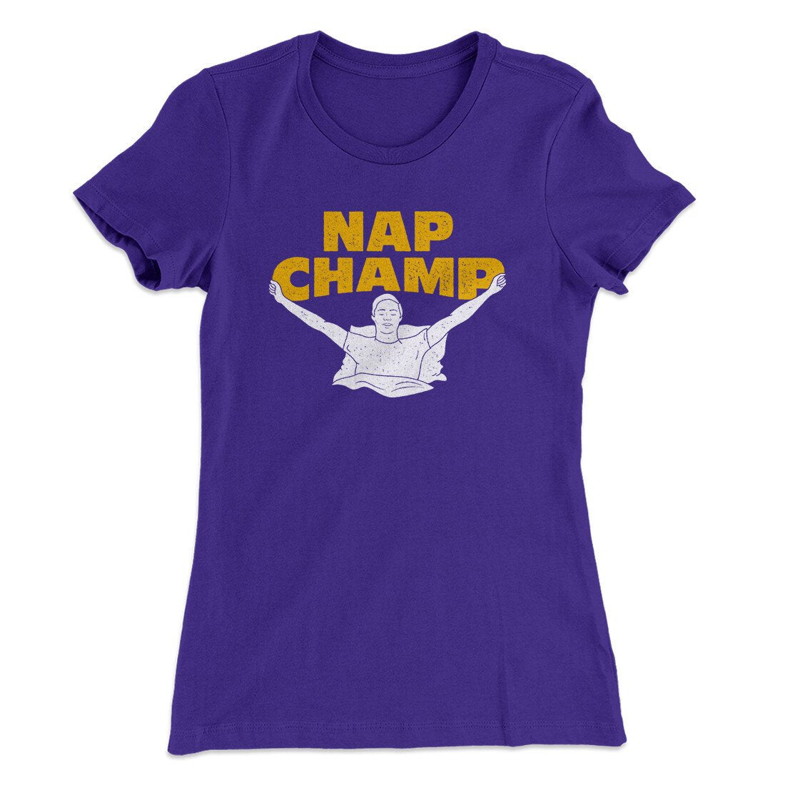 Nap Champ Funny Thanksgiving Women's T-Shirt | Funny Shirt from Famous In Real Life