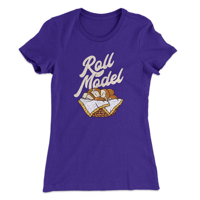 Roll Model Funny Thanksgiving Women's T-Shirt Purple Rush | Funny Shirt from Famous In Real Life