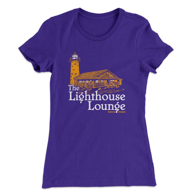 The Lighthouse Lounge Women's T-Shirt Purple Rush | Funny Shirt from Famous In Real Life