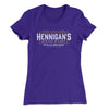 Hennigan's Scotch Whisky Women's T-Shirt Purple Rush | Funny Shirt from Famous In Real Life
