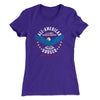 All American Burger Women's T-Shirt Purple Rush | Funny Shirt from Famous In Real Life