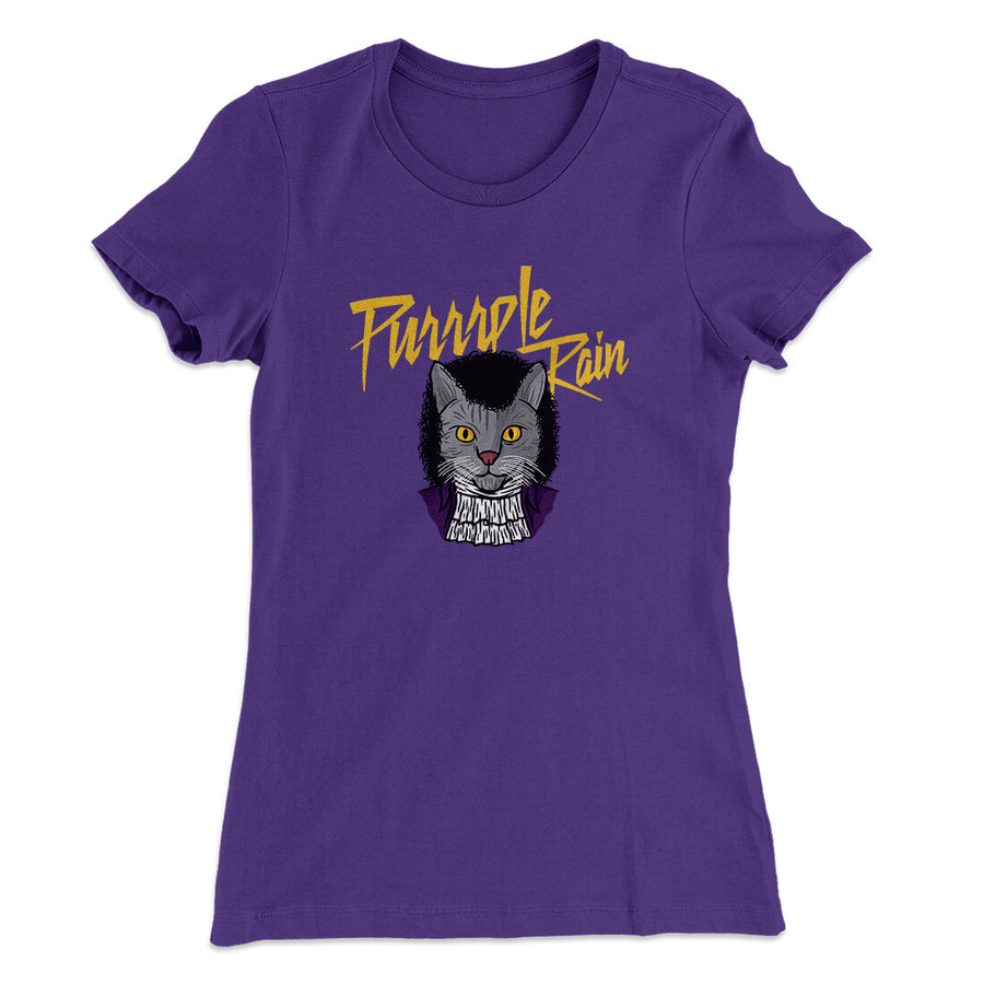 Purrrple Rain Women's T-Shirt | Funny Shirt from Famous In Real Life