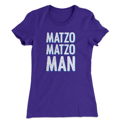 Matzo Matzo Man Women's T-Shirt Purple Rush | Funny Shirt from Famous In Real Life