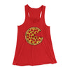 Pizza Slice Couple's Shirt Women's Flowey Racerback Tank Top Red | Funny Shirt from Famous In Real Life