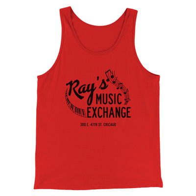Rays Music Exchange Funny Movie Men/Unisex Tank Top Red | Funny Shirt from Famous In Real Life