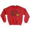 Feeling Pumpkin Spicy Ugly Sweater Red | Funny Shirt from Famous In Real Life