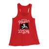 It's A Pirates Life For Me Women's Flowey Racerback Tank Top Red | Funny Shirt from Famous In Real Life