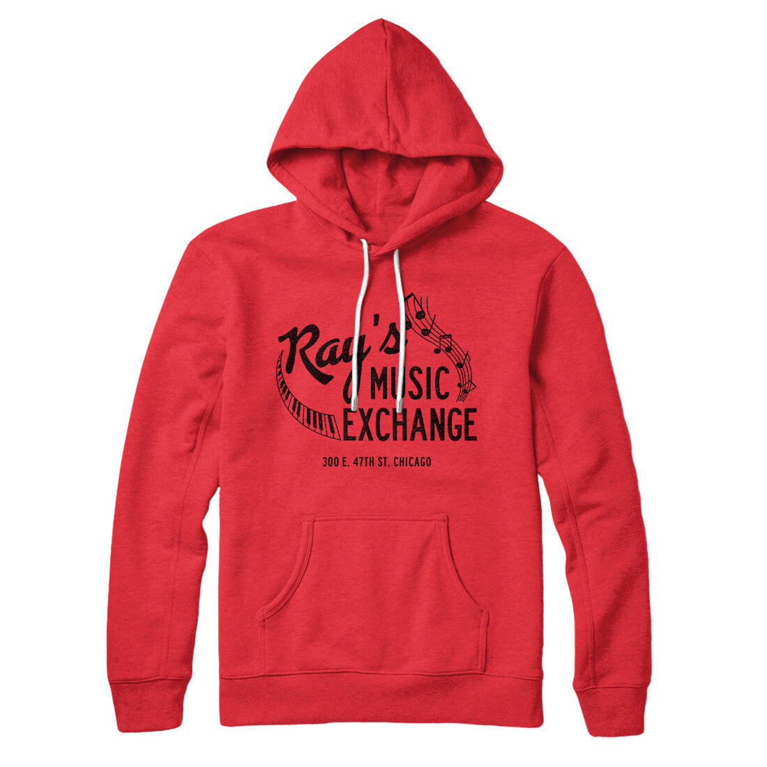 Rays Music Exchange Hoodie Red | Funny Shirt from Famous In Real Life