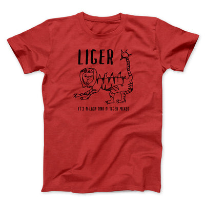Liger Men/Unisex T-Shirt Red | Funny Shirt from Famous In Real Life