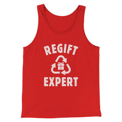 Regift Expert Men/Unisex Tank Top Red | Funny Shirt from Famous In Real Life