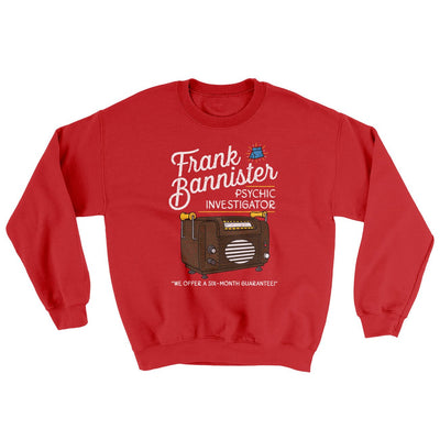 Frank Bannister Psychic Investigator Ugly Sweater Red | Funny Shirt from Famous In Real Life