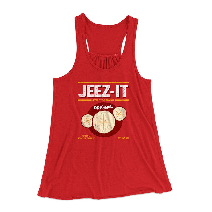 Jeez-Its Women's Flowey Racerback Tank Top | Funny Shirt from Famous In Real Life