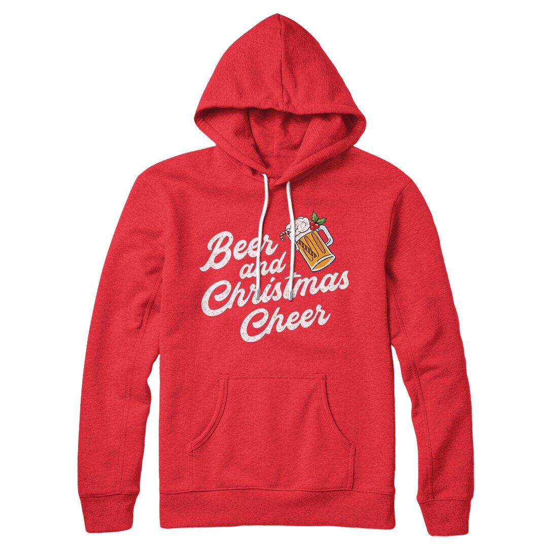Beer And Christmas Cheer Hoodie | Funny Shirt from Famous In Real Life