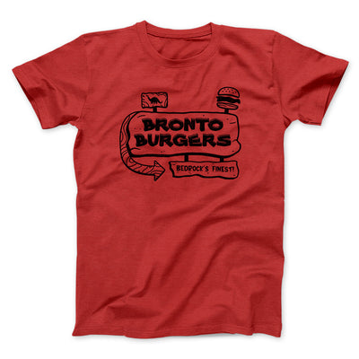 Bronto Burgers Men/Unisex T-Shirt Red | Funny Shirt from Famous In Real Life