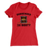 Surrender The Booty Women's T-Shirt Red | Funny Shirt from Famous In Real Life