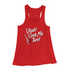 Utah Get Me Two Women's Flowey Racerback Tank Top Red | Funny Shirt from Famous In Real Life