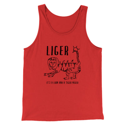 Liger Funny Movie Men/Unisex Tank Top Red | Funny Shirt from Famous In Real Life