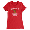 Everyone’s Favorite Ginger Women's T-Shirt Red | Funny Shirt from Famous In Real Life