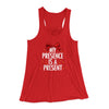 My Presence Is A Present Women's Flowey Racerback Tank Top Red | Funny Shirt from Famous In Real Life