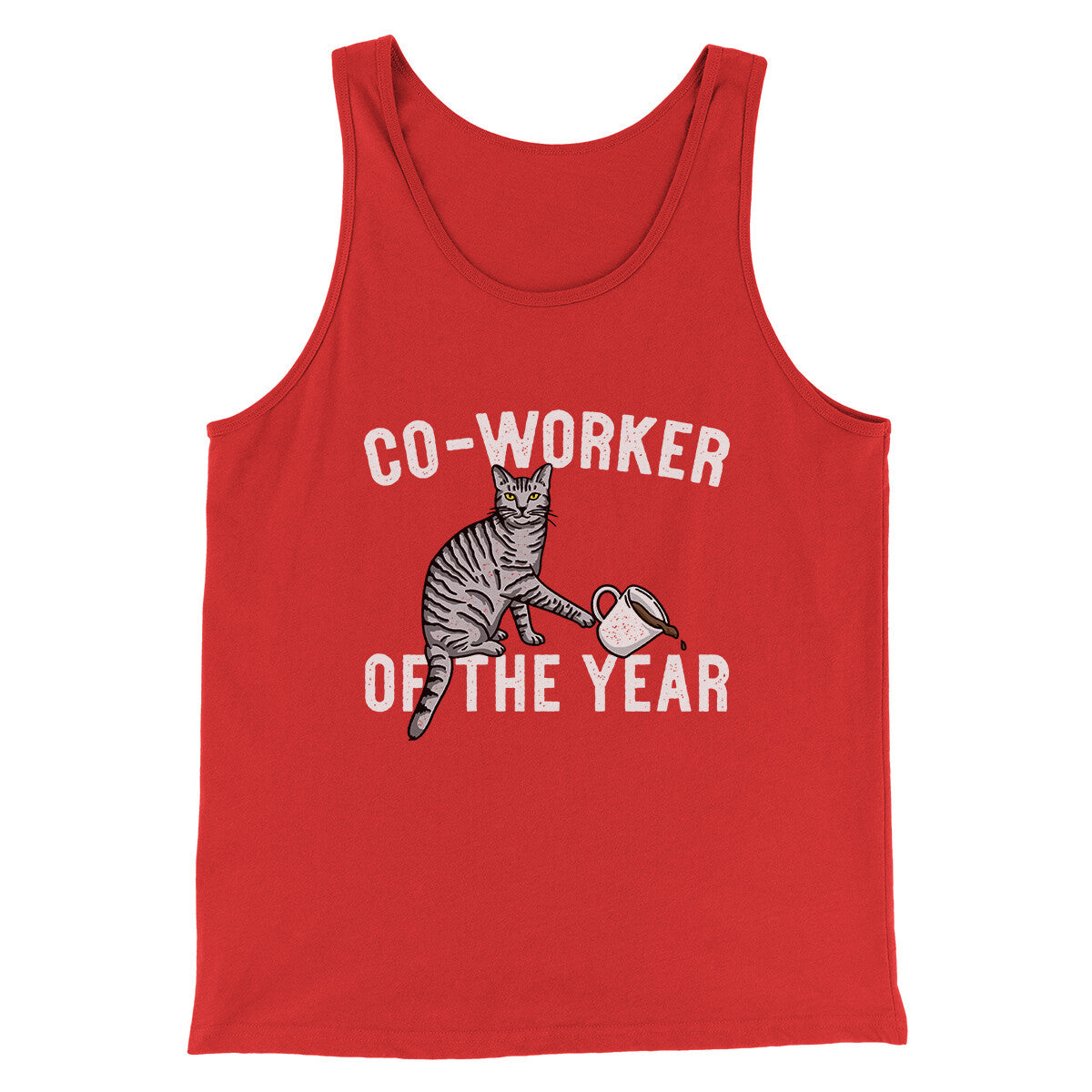 Co-Worker Of The Year Funny Men/Unisex Tank Top | Funny Shirt from Famous In Real Life