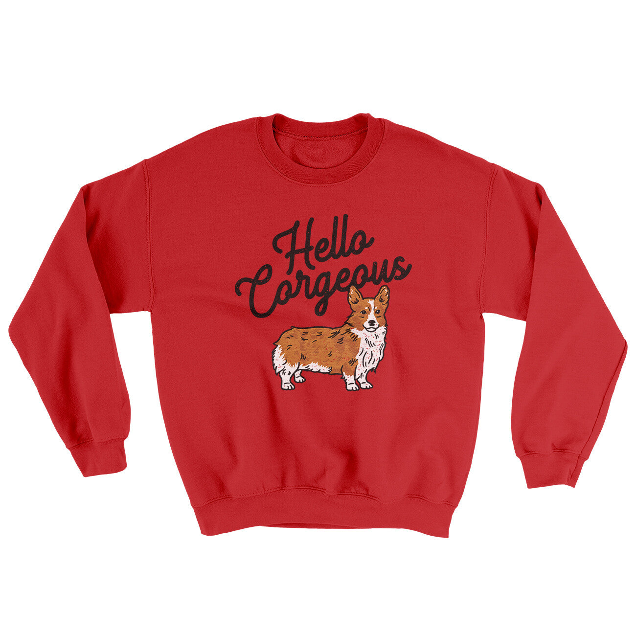 Hello Corgeous Ugly Sweater | Funny Shirt from Famous In Real Life