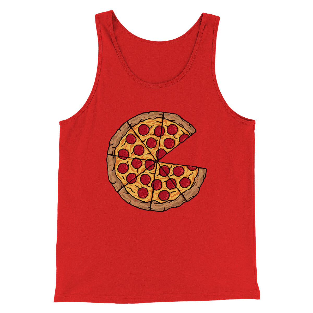 Pizza Slice Couple's Shirt Men/Unisex Tank Top | Funny Shirt from Famous In Real Life