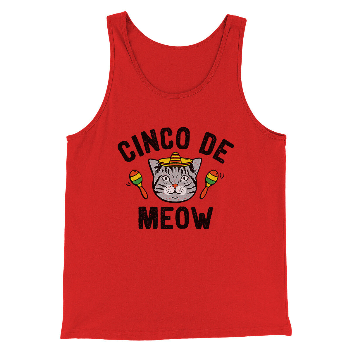 Cinco De Meow Men/Unisex Tank Top | Funny Shirt from Famous In Real Life