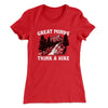 Great Minds Think A Hike Women's T-Shirt Red | Funny Shirt from Famous In Real Life