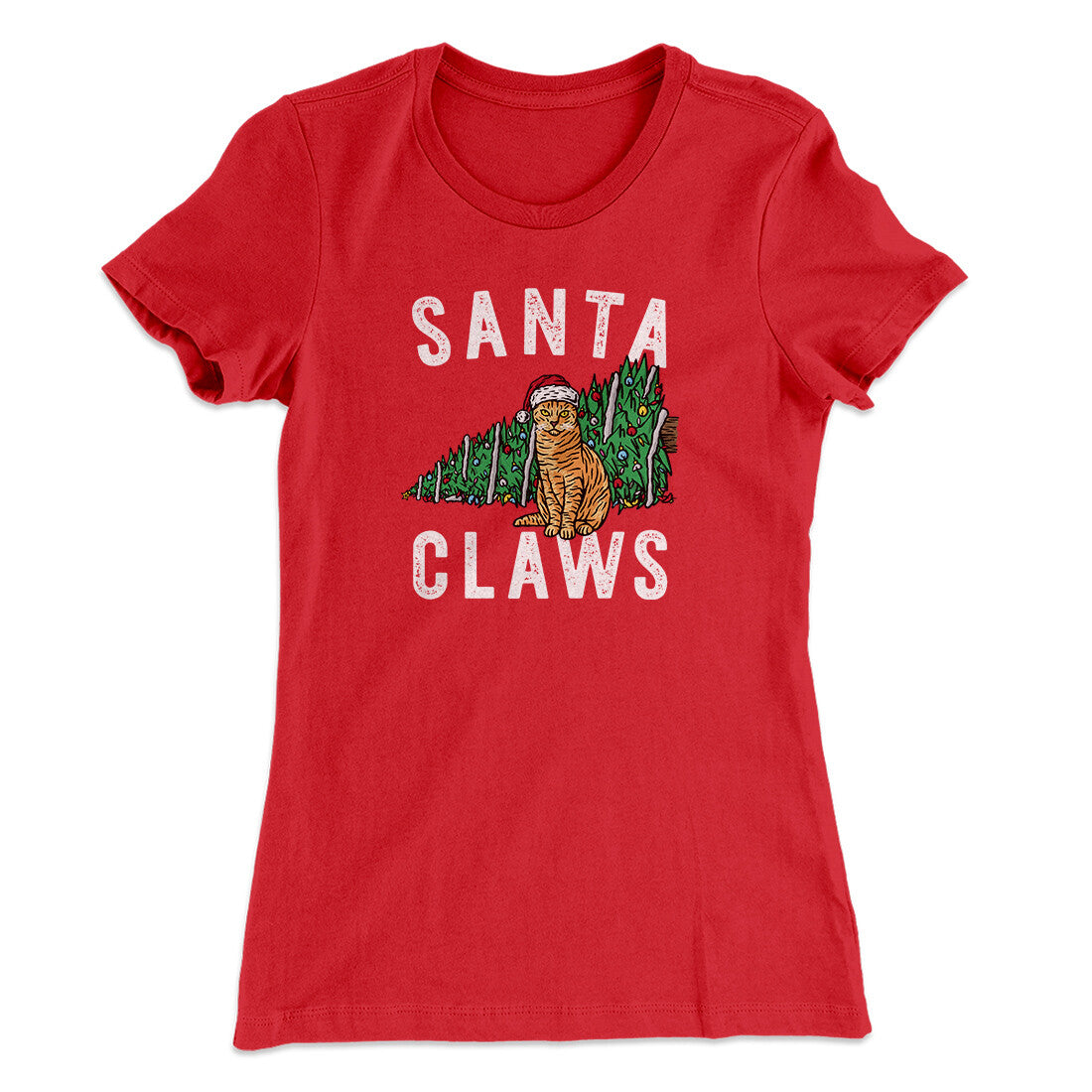 Santa Claws Women's T-Shirt | Funny Shirt from Famous In Real Life