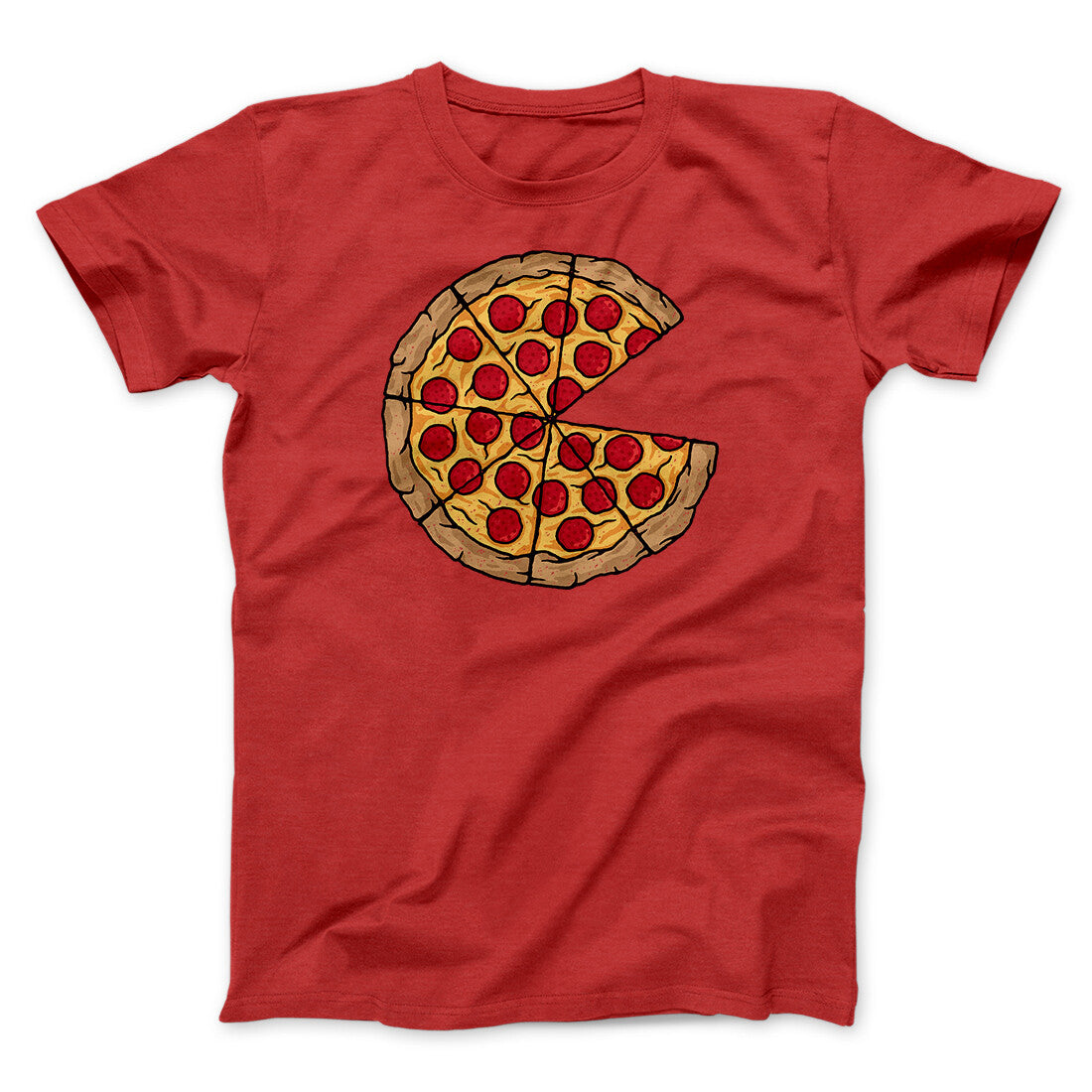 Pizza Slice Couple's Shirt Men/Unisex T-Shirt | Funny Shirt from Famous In Real Life