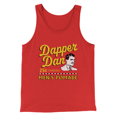 Dapper Dan Men/Unisex Tank Top Red | Funny Shirt from Famous In Real Life