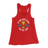 If You Ain’t First You’re Last Women's Flowey Racerback Tank Top Red | Funny Shirt from Famous In Real Life