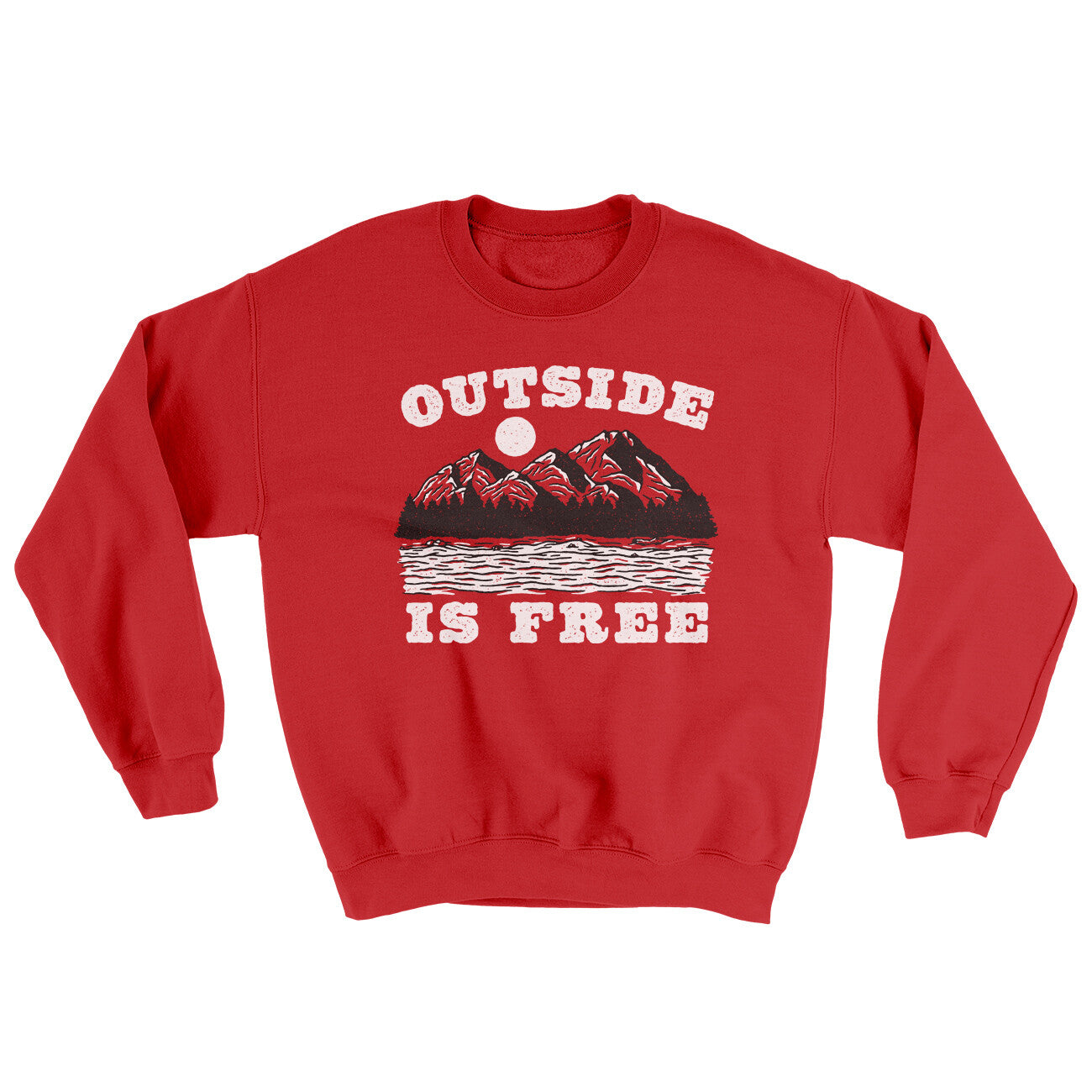 Outside Is Free Ugly Sweater | Funny Shirt from Famous In Real Life