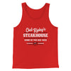Chet Ripley's Steakhouse Funny Movie Men/Unisex Tank Top Red | Funny Shirt from Famous In Real Life