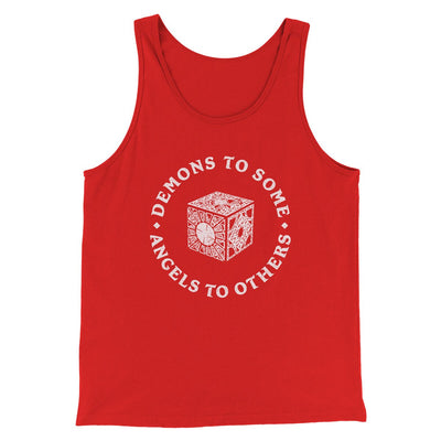 Demons To Some Angels To Others Men/Unisex Tank Top Red | Funny Shirt from Famous In Real Life
