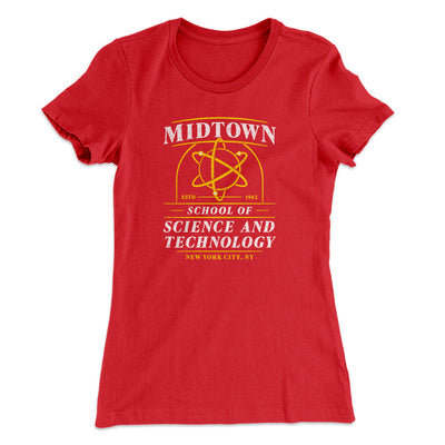 Midtown School Of Science And Technology Women's T-Shirt Red | Funny Shirt from Famous In Real Life